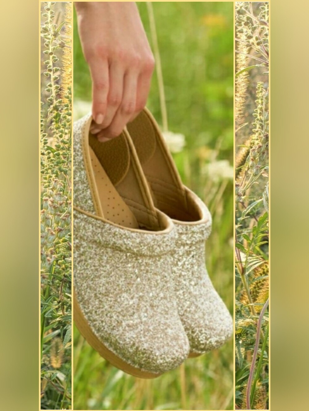 Champagne Dansko Pro Glitter Clogs Sparkling Festive🌟Playful Flirty Boho Chic🌙 - Picture 2 of 11